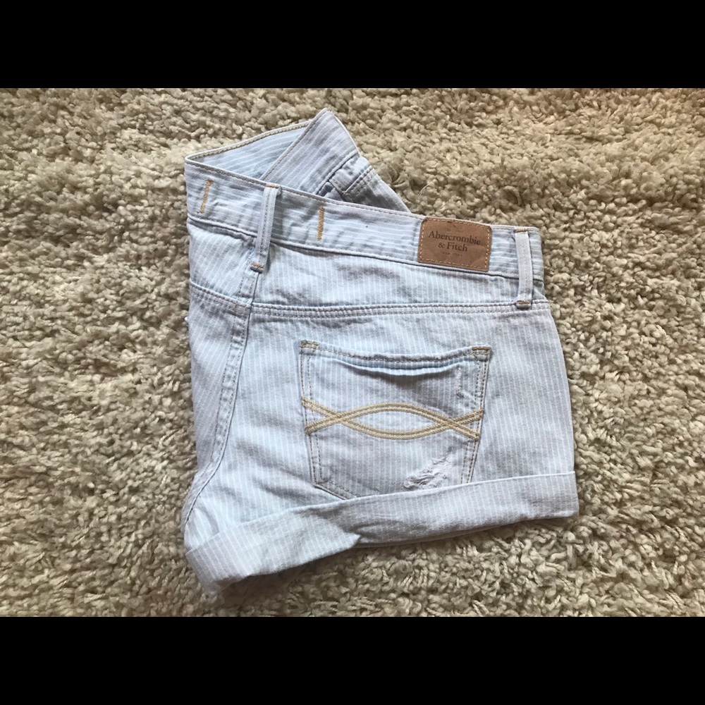 Abercrombie and Fitch pin stripe shorts